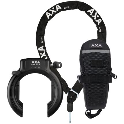 AXA Antivol du Cadre Set - Imenso X Large Retractable + ULC 130 cm + Bag