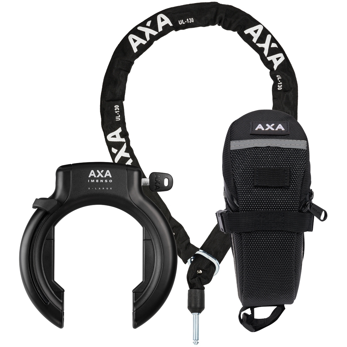 AXA Antivol du Cadre Set - Imenso X Large Retractable + ULC 130 cm + Bag AXA Antivol du Cadre Set - Imenso X Large Retractable + ULC 130 cm + Bag