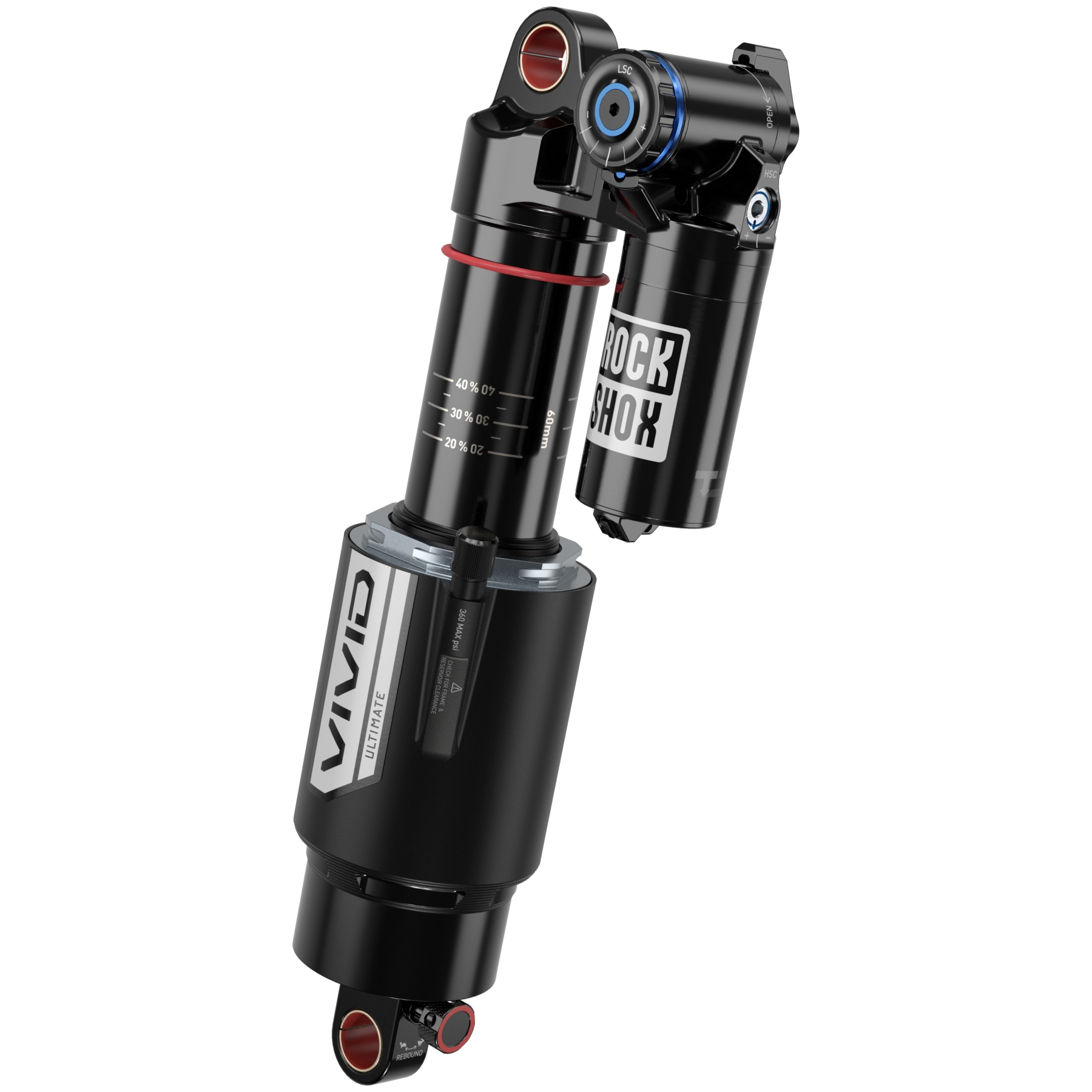 RockShox Vivid Ultimate Rear Shock RockShox Vivid Ultimate Rear Shock - DebonAir | TouchDown RC2T | Metric | C1 - 230mm