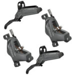SRAM Code Stealth Disc Brake - Bronze | 4-Piston | C1 - Set (Front + Rear) | Blast Dark Polar